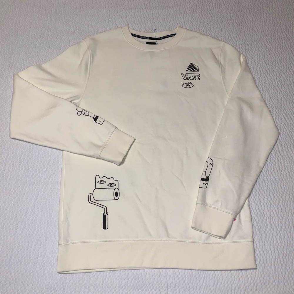 VANS Crewneck Sweatshirt Size Large by Andy Rementer NEW!!